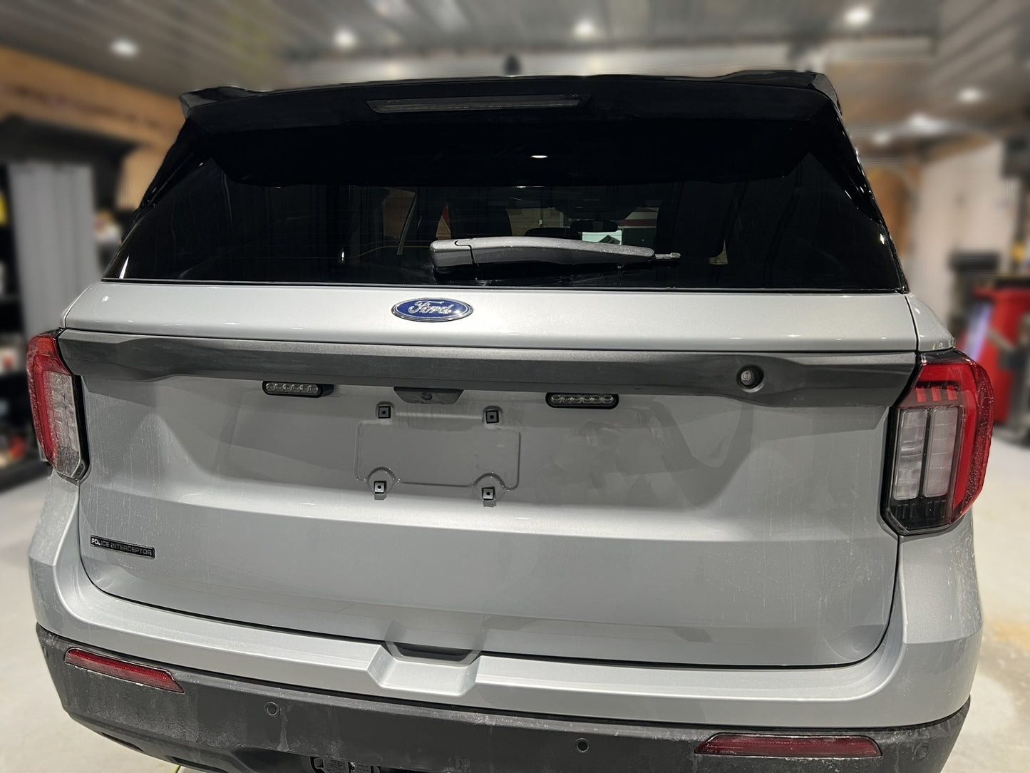2020-2025 Ford Explorer Police Interceptor Utility PIU Rear Trunk License Plate Mid Hatch Light Brackets